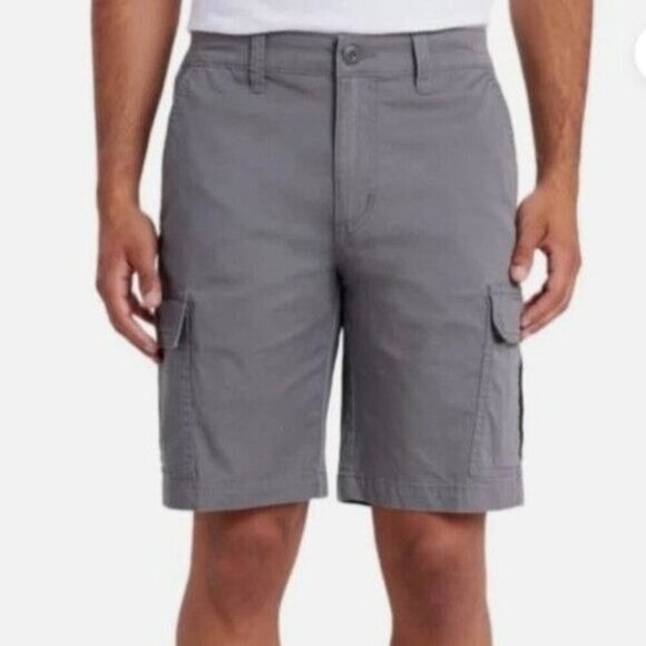 NEW Unionbay Men's Size 36 Gray Cargo Shorts Cotton Blend - Picture 1 of 7
